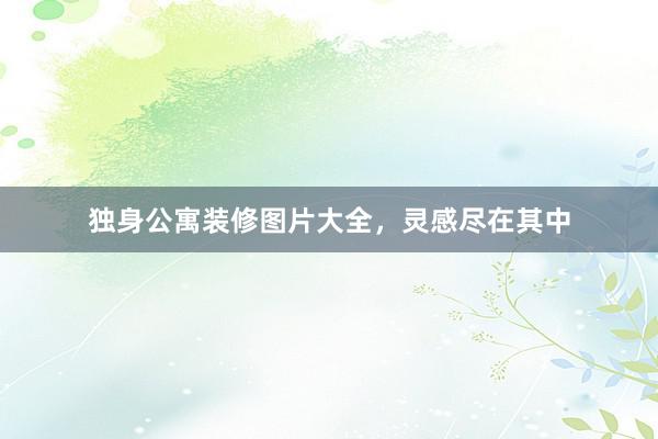 独身公寓装修图片大全，灵感尽在其中